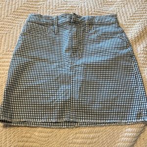 Madewell Checkered Skirt